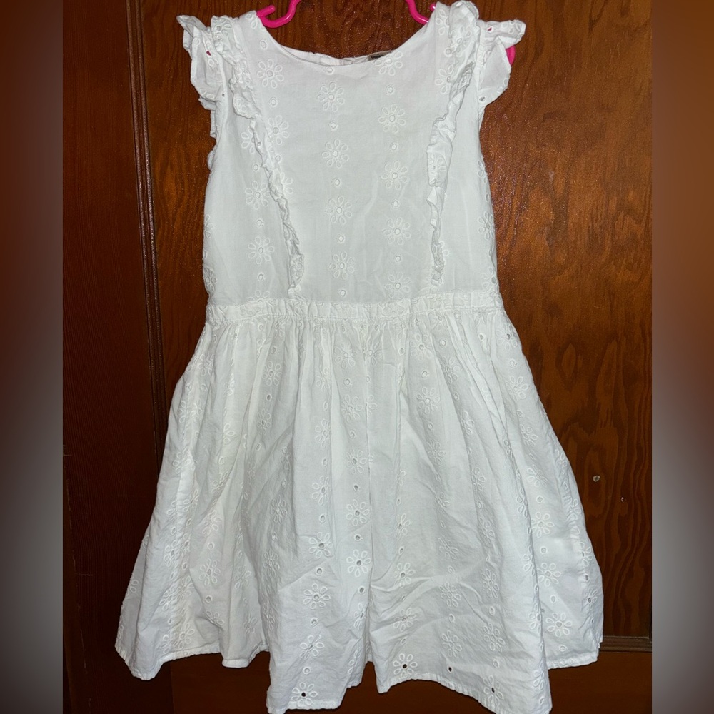 ✨3/$15 White Eyelet Kids Dress